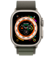 New Apple Watch Ultra 49mm Titanium case with Alpine Loop (Orange || Green)